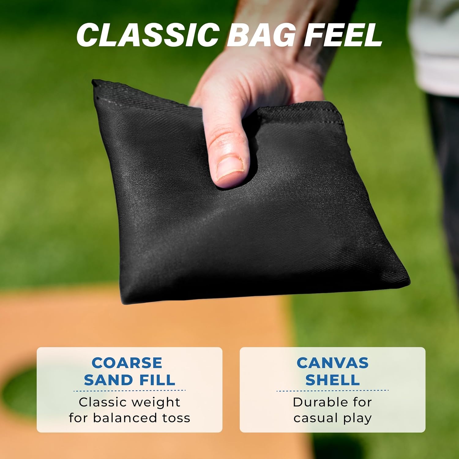 image:imageGoSports Classic Cornhole Bean Bags Set of 416 Colors Available  Regulation All Weather Mix and MatchBlack