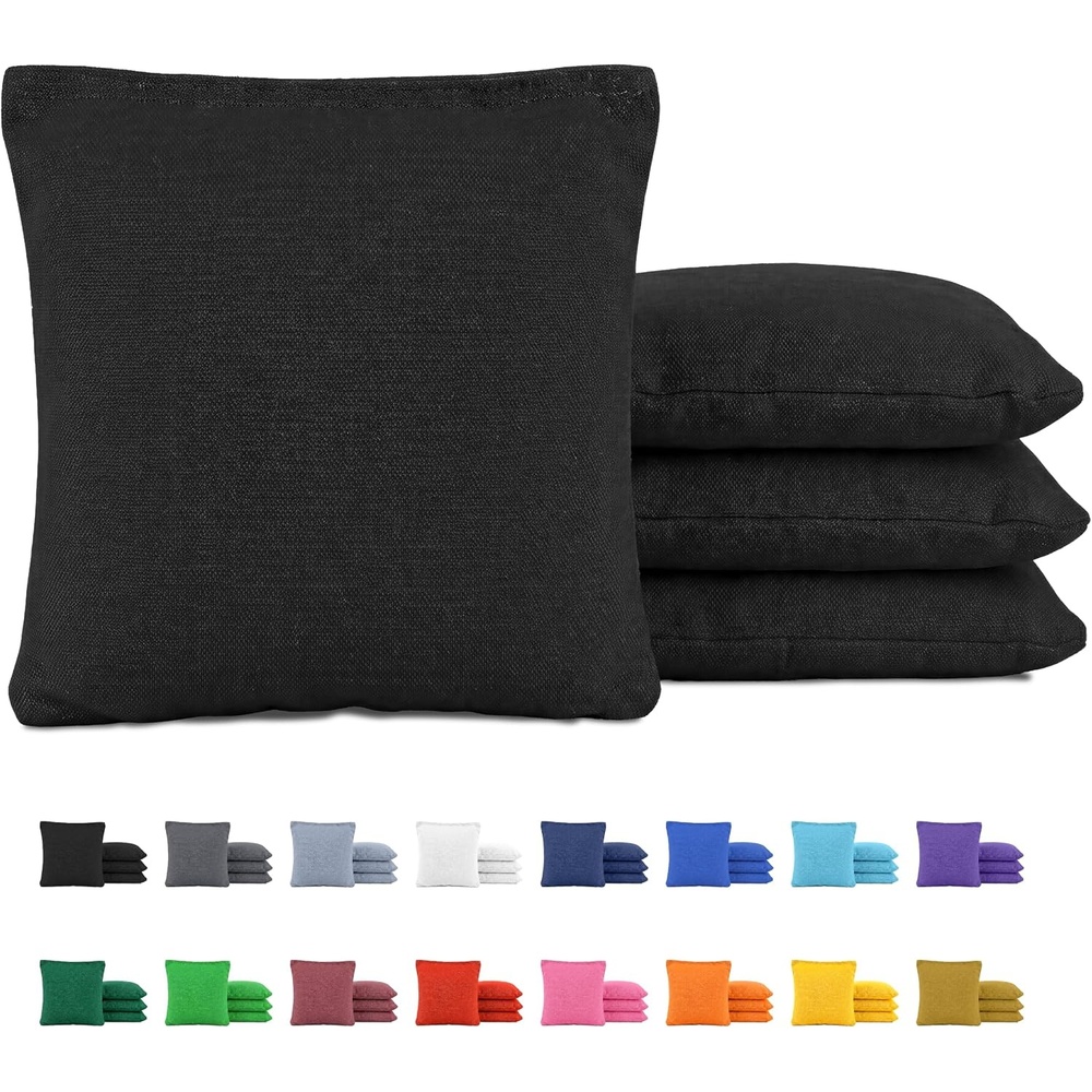 image:imageGoSports Classic Cornhole Bean Bags Set of 416 Colors Available  Regulation All Weather Mix and MatchBlack