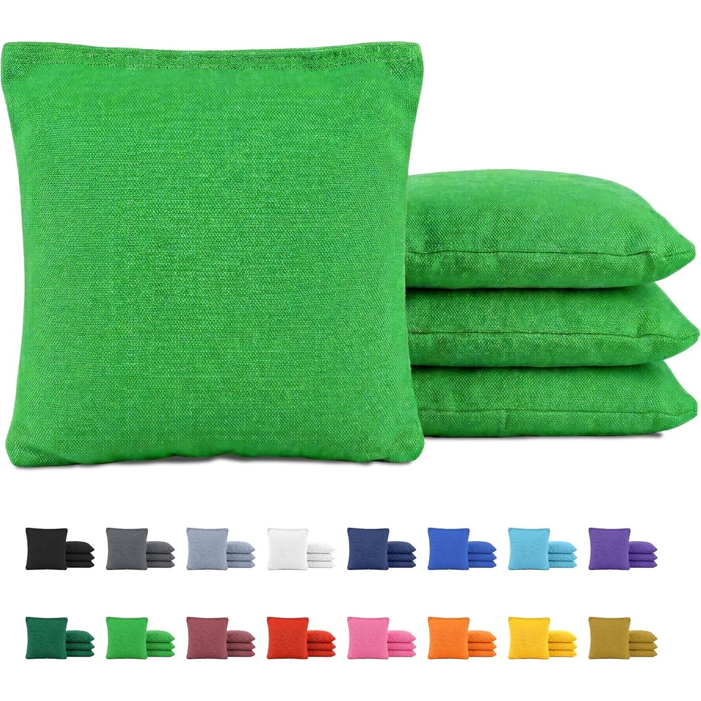 image:imageGoSports Classic Cornhole Bean Bags Set of 416 Colors Available  Regulation All Weather Mix and MatchBright Green