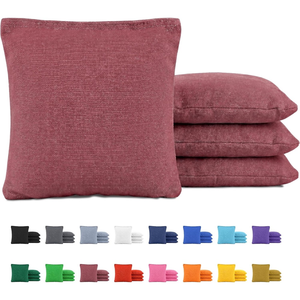 image:imageGoSports Classic Cornhole Bean Bags Set of 416 Colors Available  Regulation All Weather Mix and MatchBurgundy