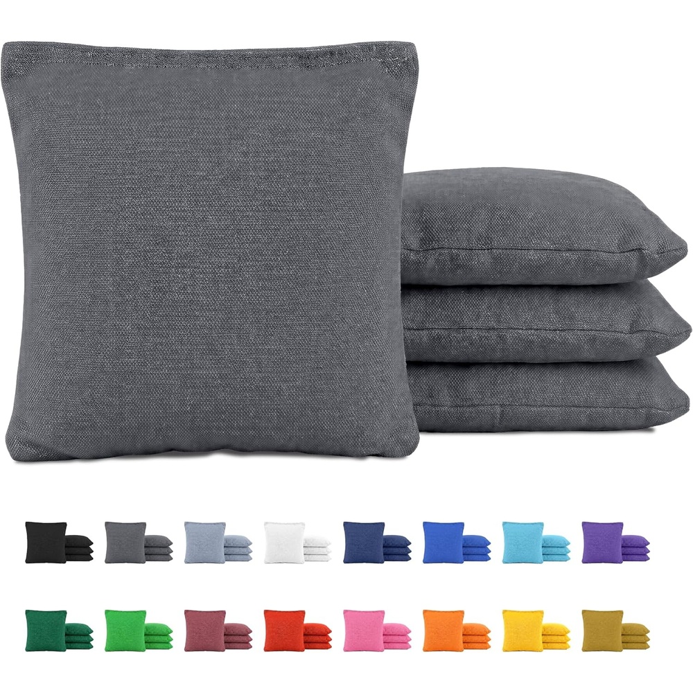 image:imageGoSports Classic Cornhole Bean Bags Set of 416 Colors Available  Regulation All Weather Mix and MatchDark Gray