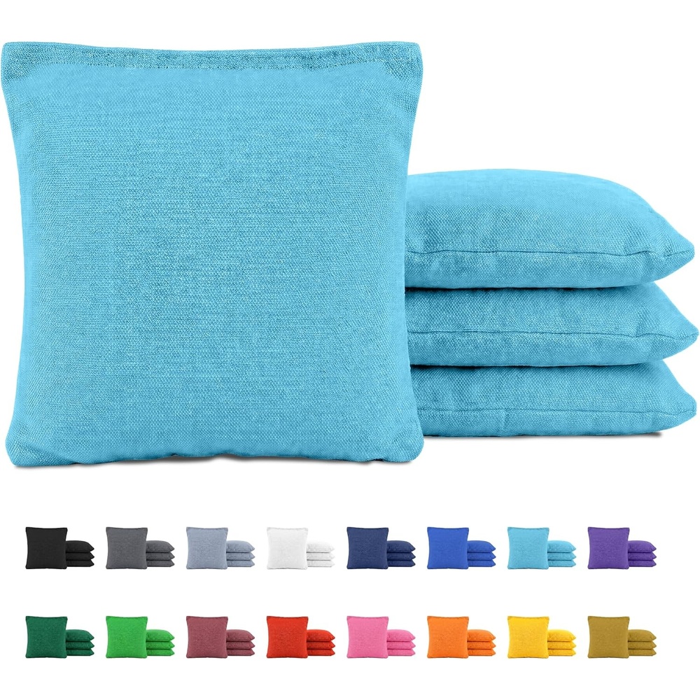 image:imageGoSports Classic Cornhole Bean Bags Set of 416 Colors Available  Regulation All Weather Mix and MatchLight Blue