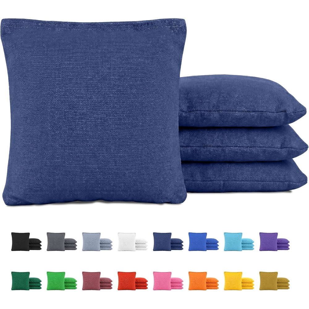 image:imageGoSports Classic Cornhole Bean Bags Set of 416 Colors Available  Regulation All Weather Mix and MatchNavy