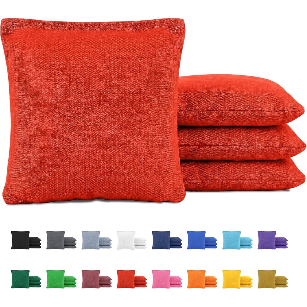 image:imageGoSports Classic Cornhole Bean Bags Set of 416 Colors Available  Regulation All Weather Mix and MatchRed