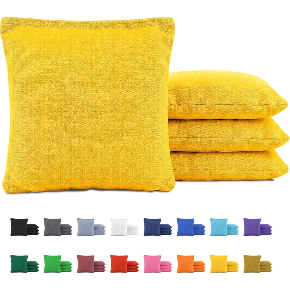 image:imageGoSports Classic Cornhole Bean Bags Set of 416 Colors Available  Regulation All Weather Mix and MatchYellow