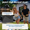 image:imageGoSports Classic Cornhole Bean Bags Set of 416 Colors Available  Regulation All Weather Mix and MatchBlack