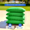 image:imageGoSports Classic Cornhole Bean Bags Set of 416 Colors Available  Regulation All Weather Mix and MatchBright Green