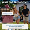 image:imageGoSports Classic Cornhole Bean Bags Set of 416 Colors Available  Regulation All Weather Mix and MatchBurgundy