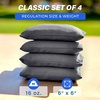 image:imageGoSports Classic Cornhole Bean Bags Set of 416 Colors Available  Regulation All Weather Mix and MatchDark Gray