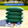 image:imageGoSports Classic Cornhole Bean Bags Set of 416 Colors Available  Regulation All Weather Mix and MatchDark Green