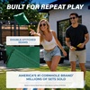 image:imageGoSports Classic Cornhole Bean Bags Set of 416 Colors Available  Regulation All Weather Mix and MatchDark Green