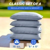 image:imageGoSports Classic Cornhole Bean Bags Set of 416 Colors Available  Regulation All Weather Mix and MatchGray