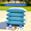 image:imageGoSports Classic Cornhole Bean Bags Set of 416 Colors Available  Regulation All Weather Mix and MatchLight Blue