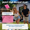 image:imageGoSports Classic Cornhole Bean Bags Set of 416 Colors Available  Regulation All Weather Mix and MatchPink