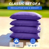 image:imageGoSports Classic Cornhole Bean Bags Set of 416 Colors Available  Regulation All Weather Mix and MatchPurple