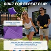 image:imageGoSports Classic Cornhole Bean Bags Set of 416 Colors Available  Regulation All Weather Mix and MatchPurple
