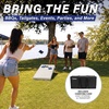 image:imageGoSports 4 ft x 2 ft Regulation Size Wooden Cornhole Boards Set with White Finish  Includes Carrying Case  Wedding Mr amp Mrs