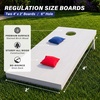image:imageGoSports 4 ft x 2 ft Regulation Size Wooden Cornhole Boards Set with White Finish  Includes Carrying CaseNo Bean Bags