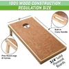 image:imageGoSports 4 x 2 Commercial Grade Cornhole Boards Set  Natural Wood Cornhole Boards Choose from Different Bean Bag Color CombinationsBright Green  Gray