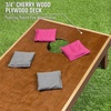 image:imageGoSports 4 x 2 Commercial Grade Cornhole Boards Set  Natural Wood Cornhole Boards Choose from Different Bean Bag Color CombinationsPink  Gray