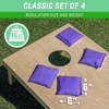 image:imageGoSports Cornhole Bean Bags Set of 4  Regulation All Weather  Classic Purple 6 x 6 Pack of 8