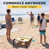 image:imageGoSports Portable Cornhole Set with Carry Case  Outdoor Lawn Bean Bag Toss Game for Adults and Family  Beach Camping Yard Games amp MoreDrifter