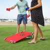 image:imageGoSports Portable Cornhole Set with Carry Case  Outdoor Lawn Bean Bag Toss Game for Adults and Family  Beach Camping Yard Games amp MoreRed  Blue