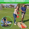 image:imageGoSports Portable Cornhole Set with Carry Case  Outdoor Lawn Bean Bag Toss Game for Adults and Family  Beach Camping Yard Games amp MoreRustic