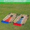 image:imageGoSports Portable Cornhole Set with Carry Case  Outdoor Lawn Bean Bag Toss Game for Adults and Family  Beach Camping Yard Games amp MoreRustic