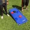 image:imageGoSports Portable Cornhole Set with Carry Case  Outdoor Lawn Bean Bag Toss Game for Adults and Family  Beach Camping Yard Games amp MoreXL Red  Blue