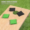 image:imageGoSports Regulation Size Wooden Cornhole Set with Natural Wood Finish  Includes Carrying CaseBlack  Bright Green