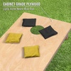 image:imageGoSports Regulation Size Wooden Cornhole Set with Natural Wood Finish  Includes Carrying CaseBlack  Gold