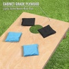 image:imageGoSports Regulation Size Wooden Cornhole Set with Natural Wood Finish  Includes Carrying CaseBlack  Light Blue