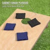 image:imageGoSports Regulation Size Wooden Cornhole Set with Natural Wood Finish  Includes Carrying CaseBlack  Navy Blue