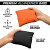 image:imageGoSports Regulation Size Wooden Cornhole Set with Natural Wood Finish  Includes Carrying CaseBlack  Orange