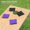 image:imageGoSports Regulation Size Wooden Cornhole Set with Natural Wood Finish  Includes Carrying CaseBlack  Purple
