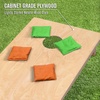 image:imageGoSports Regulation Size Wooden Cornhole Set with Natural Wood Finish  Includes Carrying CaseBright Green  Orange