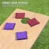 image:imageGoSports Regulation Size Wooden Cornhole Set with Natural Wood Finish  Includes Carrying CaseBurgundy  Purple