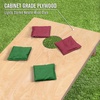 image:imageGoSports Regulation Size Wooden Cornhole Set with Natural Wood Finish  Includes Carrying CaseDark Green  Burgundy