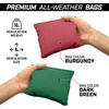 image:imageGoSports Regulation Size Wooden Cornhole Set with Natural Wood Finish  Includes Carrying CaseDark Green  Burgundy