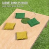 image:imageGoSports Regulation Size Wooden Cornhole Set with Natural Wood Finish  Includes Carrying CaseDark Green  Gold