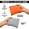 image:imageGoSports Regulation Size Wooden Cornhole Set with Natural Wood Finish  Includes Carrying CaseGray  Orange