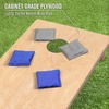 image:imageGoSports Regulation Size Wooden Cornhole Set with Natural Wood Finish  Includes Carrying CaseGray  Royal Blue