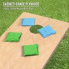 image:imageGoSports Regulation Size Wooden Cornhole Set with Natural Wood Finish  Includes Carrying CaseLight Blue  Bright Green
