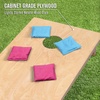 image:imageGoSports Regulation Size Wooden Cornhole Set with Natural Wood Finish  Includes Carrying CaseLight Blue  Pink
