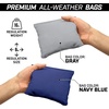 image:imageGoSports Regulation Size Wooden Cornhole Set with Natural Wood Finish  Includes Carrying CaseNavy Blue  Gray