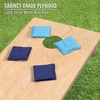 image:imageGoSports Regulation Size Wooden Cornhole Set with Natural Wood Finish  Includes Carrying CaseNavy Blue  Light Blue