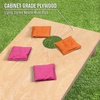 image:imageGoSports Regulation Size Wooden Cornhole Set with Natural Wood Finish  Includes Carrying CasePink  Orange