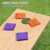 image:imageGoSports Regulation Size Wooden Cornhole Set with Natural Wood Finish  Includes Carrying CasePurple  Orange