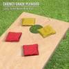 image:imageGoSports Regulation Size Wooden Cornhole Set with Natural Wood Finish  Includes Carrying CaseRed  Gold
